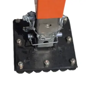 tarsus cleated footplates metal top view attached to spyder leg