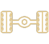gold axle with tires icon