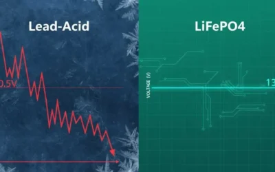 Operating Lead-Acid or LiFePO₄ Batteries in Winter Under Overcast Conditions